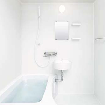 浴室　お風呂　LIXIL　リノビオフィット　Bタイプ　マンション　集合住宅　壁パネル