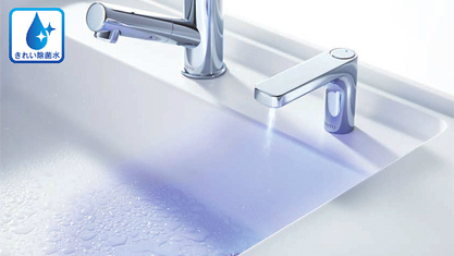 洗面所　洗面化粧台　TOTO　エスクア　ESCUA　フローティングデザインプラン　きれい除菌水