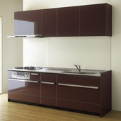 キッチン　I型　クリナップ　CENTRO　セントロ　基本プラン　B-Style　扉カラー　　シアーブラウン