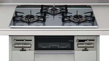 キッチン　I型　クリナップ　CENTRO　セントロ　基本プラン　B-Style　加熱機器　ガラストップコンロ