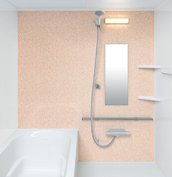 お風呂　浴室　LIXIL　リノビオV 　Sタイプ　マンション　集合住宅　壁パネル　ジュエルピンク（HN942／鏡面）
