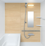 お風呂　浴室　LIXIL　リノビオV 　Sタイプ　マンション　集合住宅　壁パネル　クリエペール（HT331／HT）